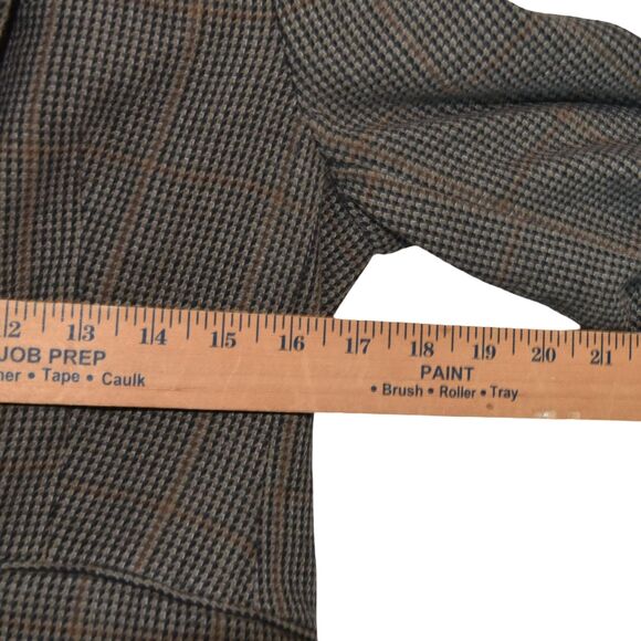UNTUCKit Womens 2 Brown Houndstooth Wool Blend 1Button Blazer Jacket - Picture 6 of 8